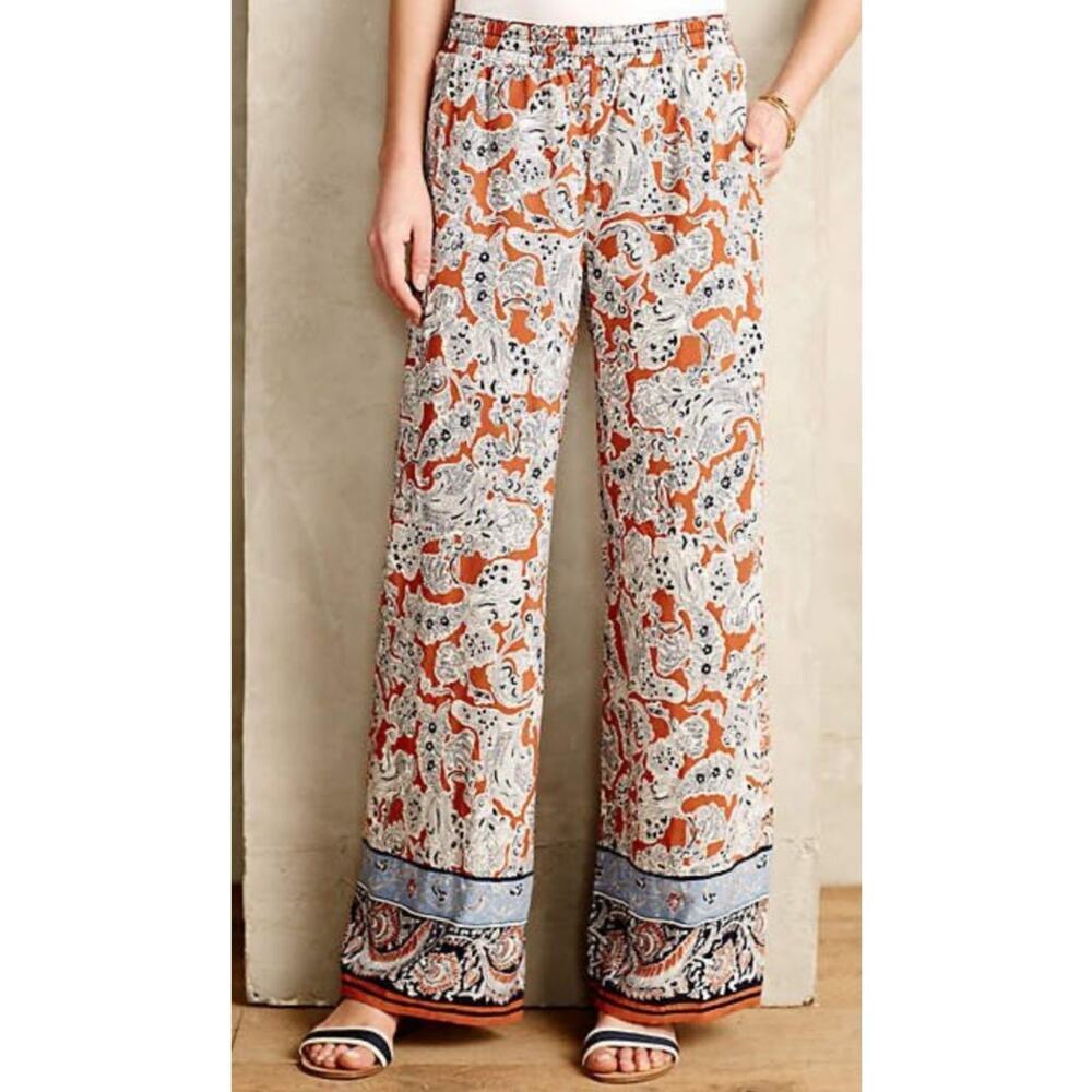 Anthropologie HEI HEI Lalasa Paisley Wide-leg Boho pants, XS - Picture 2 of 8